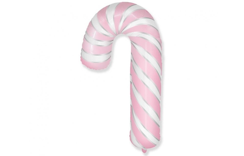 Candy Cane - PinkWhite - Kerstmis - 24 inch - Flex