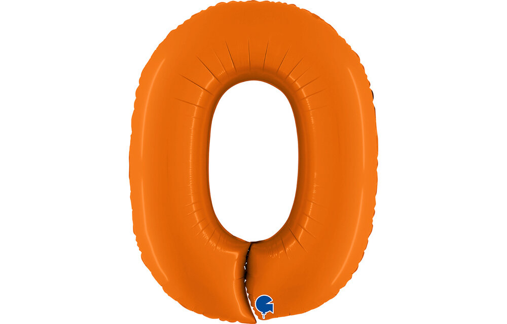 Cijfer Matte Orange 0 - Grabo - 40 inch