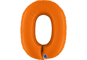 Cijfer Matte Orange 0 - Grabo - 40 inch