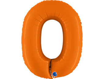 Cijfer Matte Orange 0 - G40"/101cm