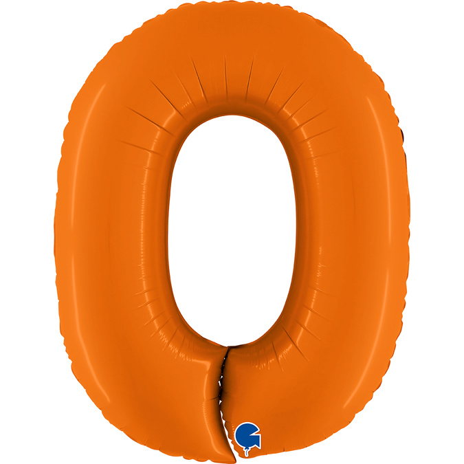 Cijfer Matte Orange 0 - Grabo - 40 inch