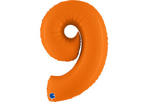 Cijfer Matte Orange 9 - Grabo - 40 inch