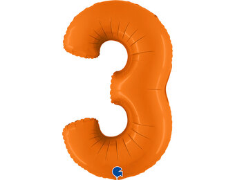 Cijfer Matte Orange 3 - G40"/101cm