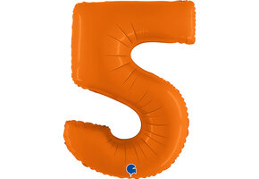 Cijfer Matte Orange 5 - Grabo - 40 inch