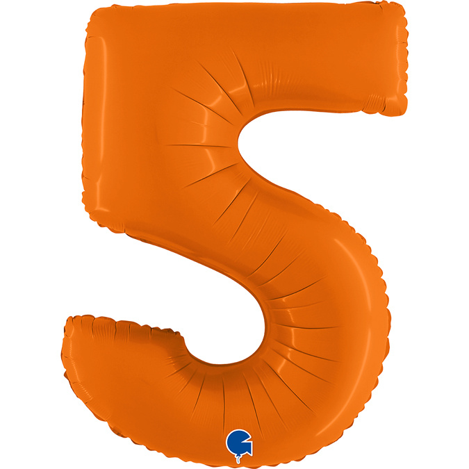 Cijfer Matte Orange 5 - Grabo - 40 inch