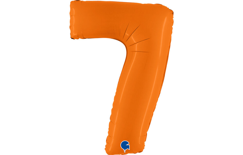 Cijfer Matte Orange 7 - Grabo - 40 inch