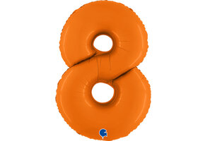 Cijfer Matte Orange 8 - Grabo - 40 inch