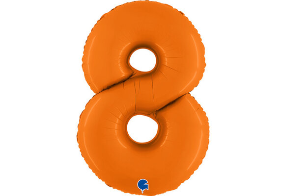 Cijfer Matte Orange 8 - Grabo - 40 inch