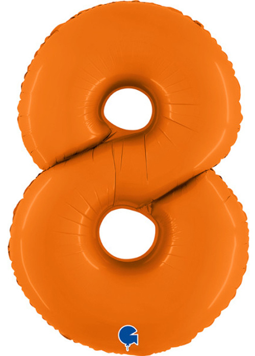 Cijfer Matte Orange 8 - Grabo - 40 inch