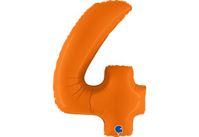 Cijfer Matte Orange 4 - Grabo - 40 inch