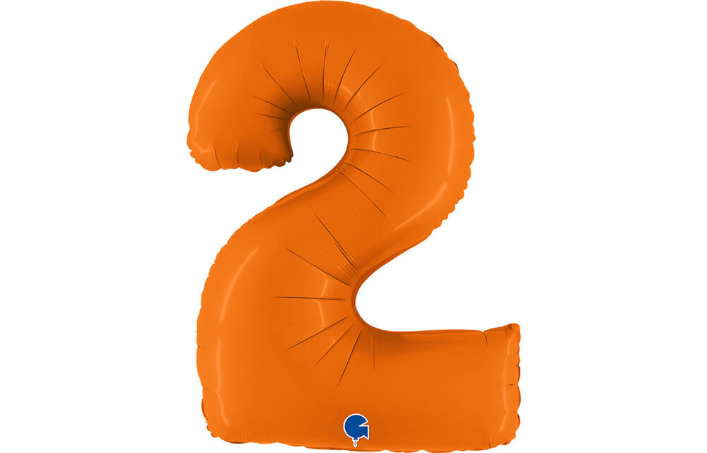 Cijfer Matte Orange 2 - Grabo - 40 inch