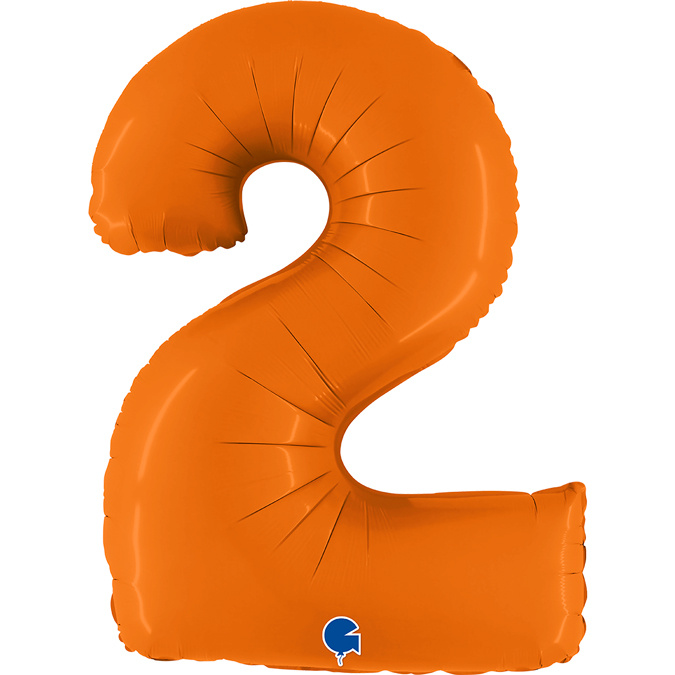 Cijfer Matte Orange 2 - Grabo - 40 inch