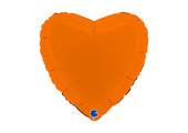 Heart - Matte Orange - 18 inch - Grabo