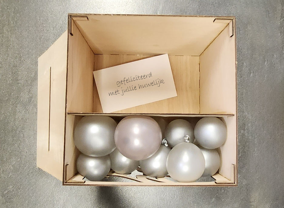 Balloon Box-Mr & Mrs - enveloppe