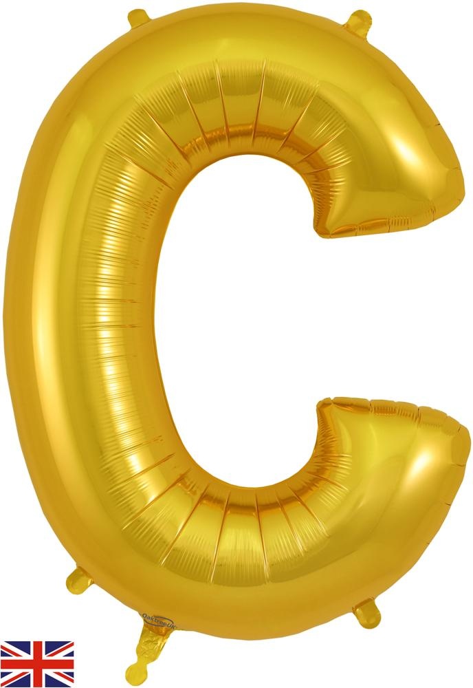 Letter Gold - C - O34"/86cm