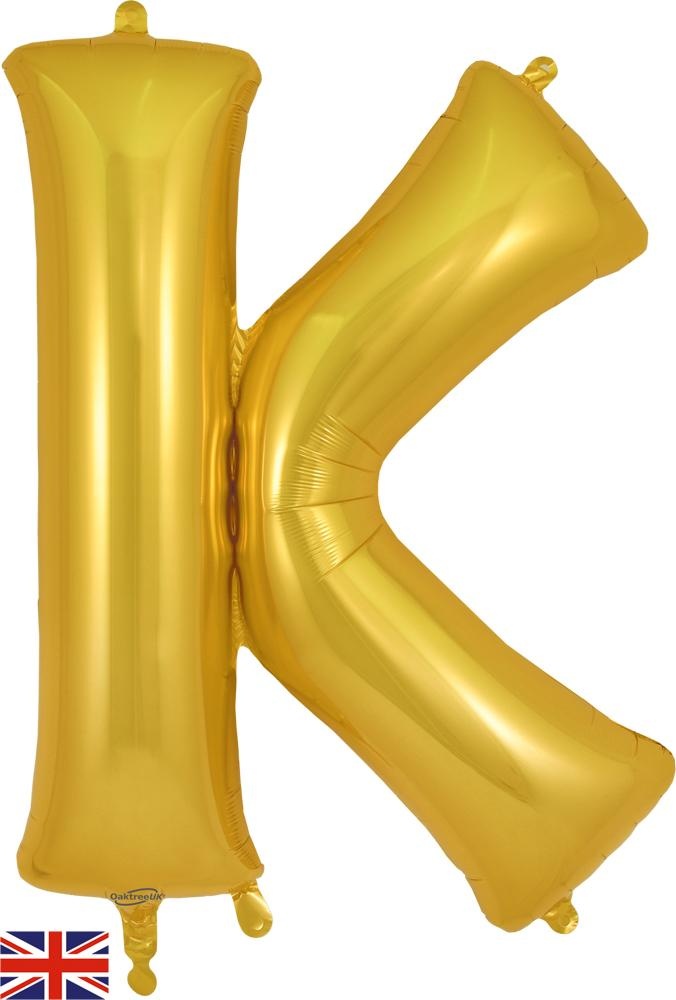 Letter Gold - K - Oaktree 34 inch