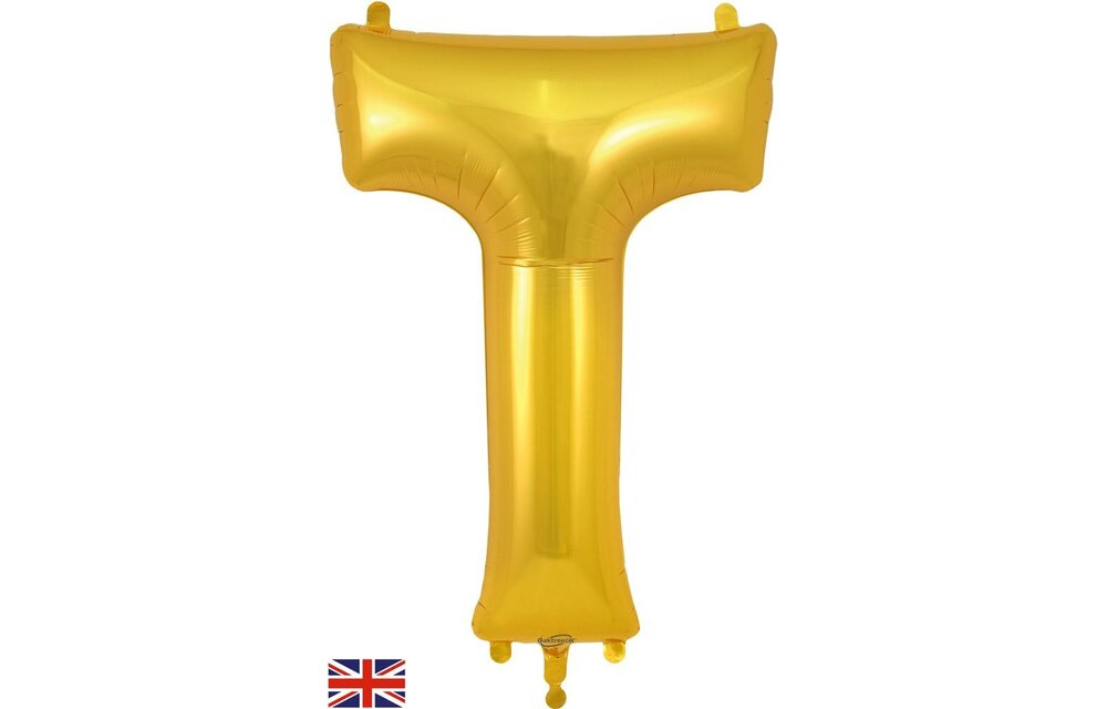 Letter Gold - T - Oaktree 34 inch