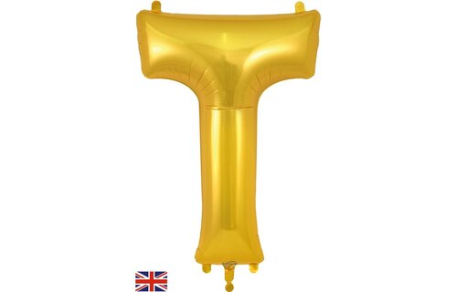 Letter Gold - T - Oaktree 34 inch