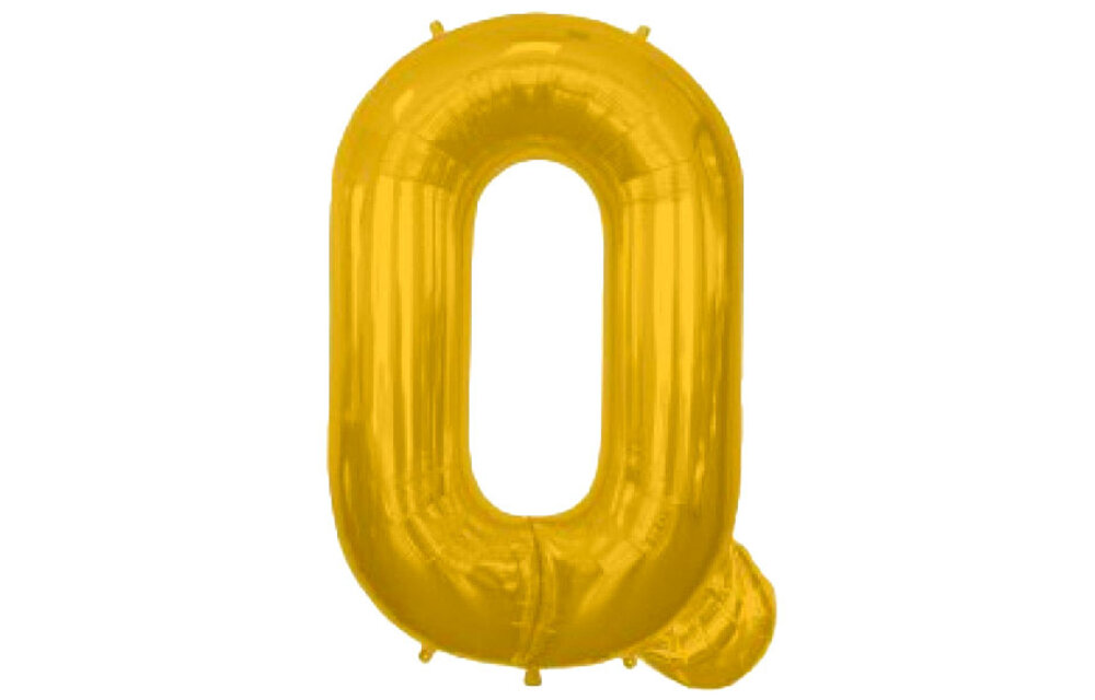 SALE > Letter Gold - Q - NS34"/86cm
