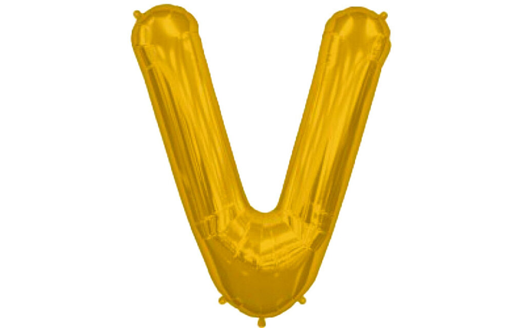 SALE > Letter Gold - V - NS34"/86cm