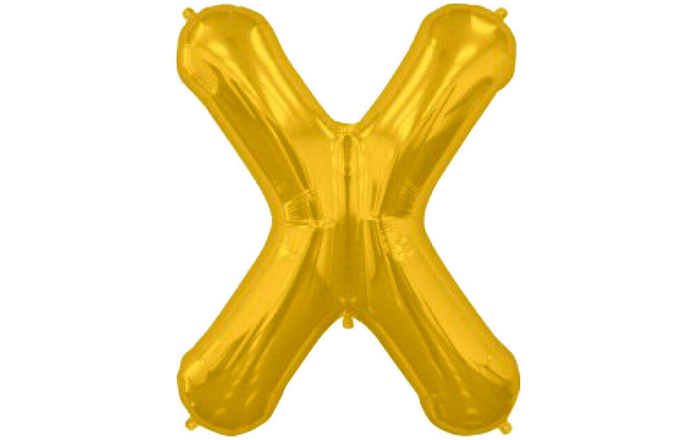 SALE > Letter Gold - X - NS34"/86cm