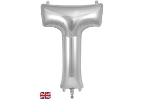 Letter Silver - T - Oaktree  34 inch