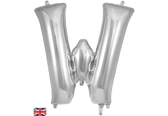 Letter Silver - W - Oaktree  34 inch