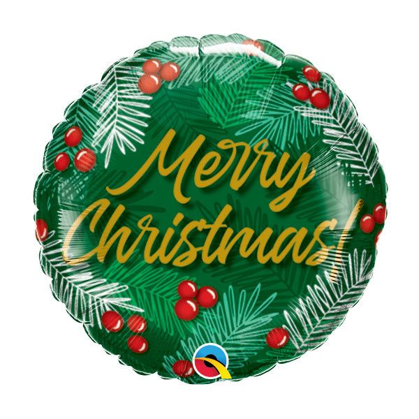 MICROFOIL - Christmas - Greens & Berries - 9 inch - Qualatex - empty