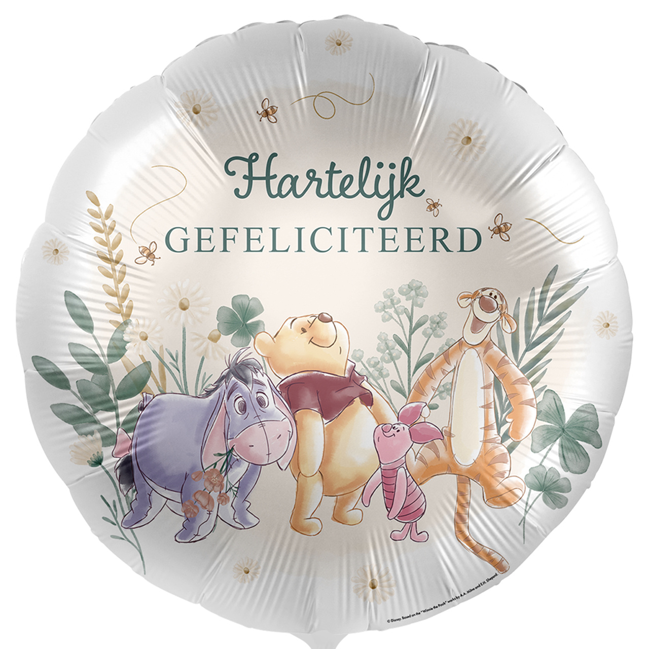 Hartelijk Gefeliciteerd - Winnie The Pooh - 17 inch ***