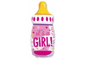 Baby Bottle - Pink - 24 inch - Flex