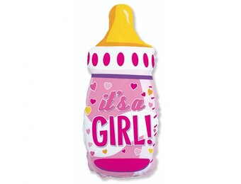 Baby Bottle - Pink FX 24"/61cm