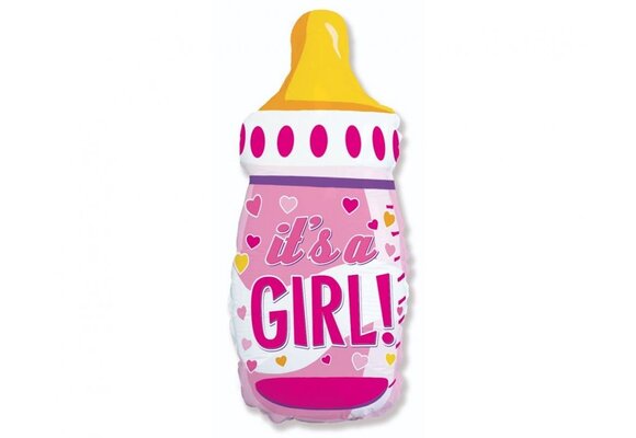 Baby Bottle - Pink - 24 inch - Flex