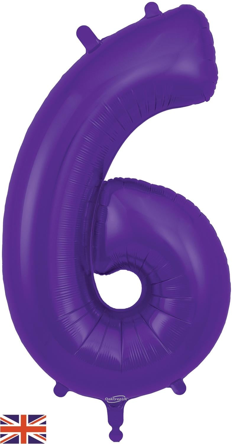Cijfer Purple - 6 - Oaktree - 34 inch
