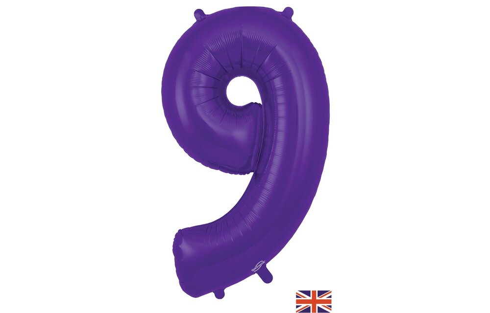 Cijfer Purple - 9 - Oaktree - 34 inch