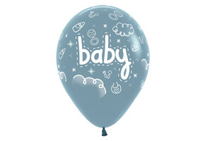 R12  - Baby - Pastel Dusk Blue 140  - 25 pcs