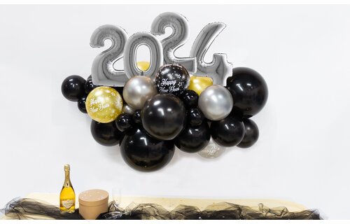 DIY Balloon Kit - Organic - New Year - Silver