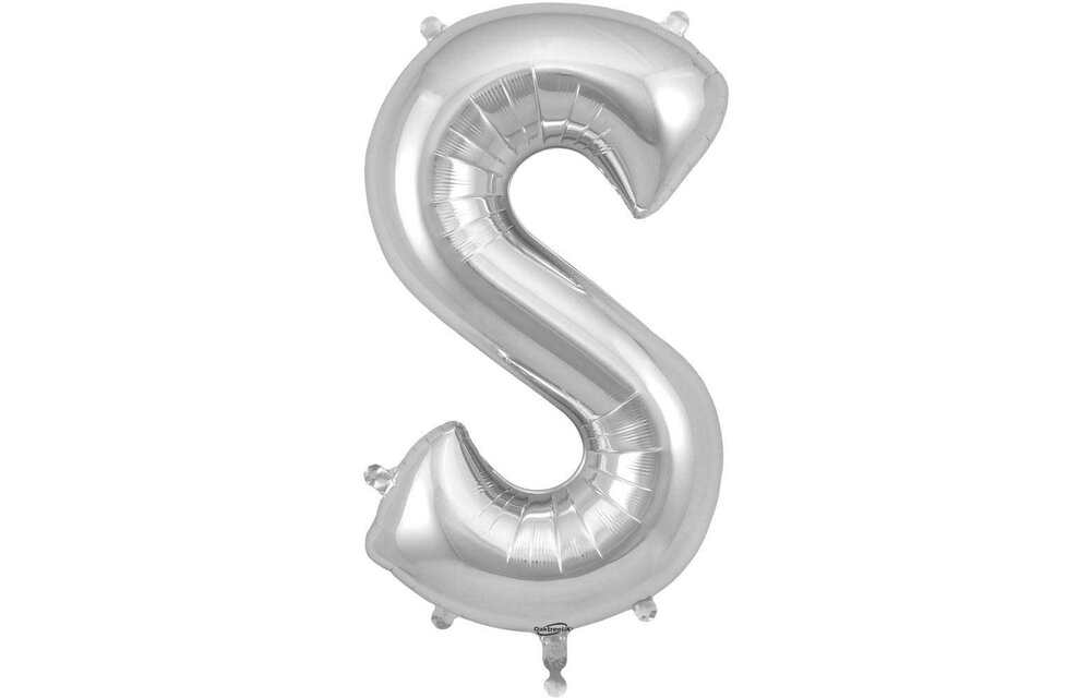 Letter Silver - S - Oaktree  34 inch