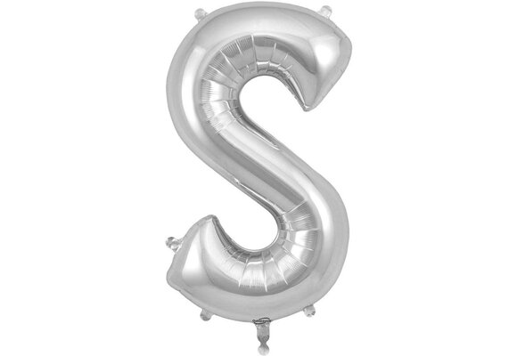 Letter Silver - S - Oaktree  34 inch