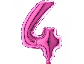 Cijfer MICRO Fuchsia 7" - 4 - 3 stuks