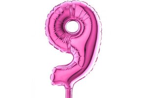 Cijfer MICRO Fuchsia 7 inch - 9 - 3 stuks