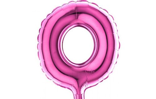 Cijfer MICRO Fuchsia 7" - 0 - 4 stuks