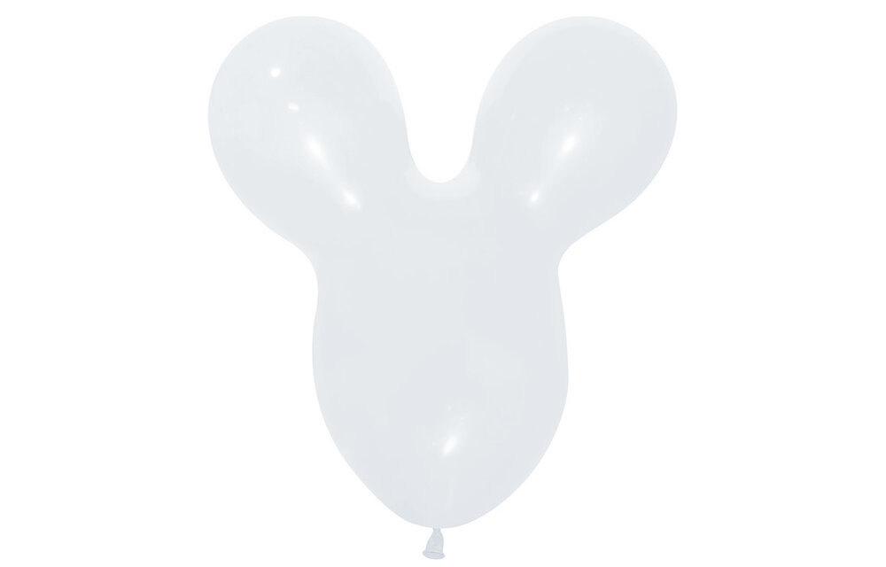 Sempertex Mouse Head - White - 005 - 25 Stuks