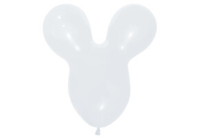 Mouse Head - White - 005 - 25 Pcs