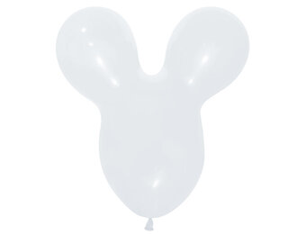Mouse Head - White - 005 - 25 Stuks