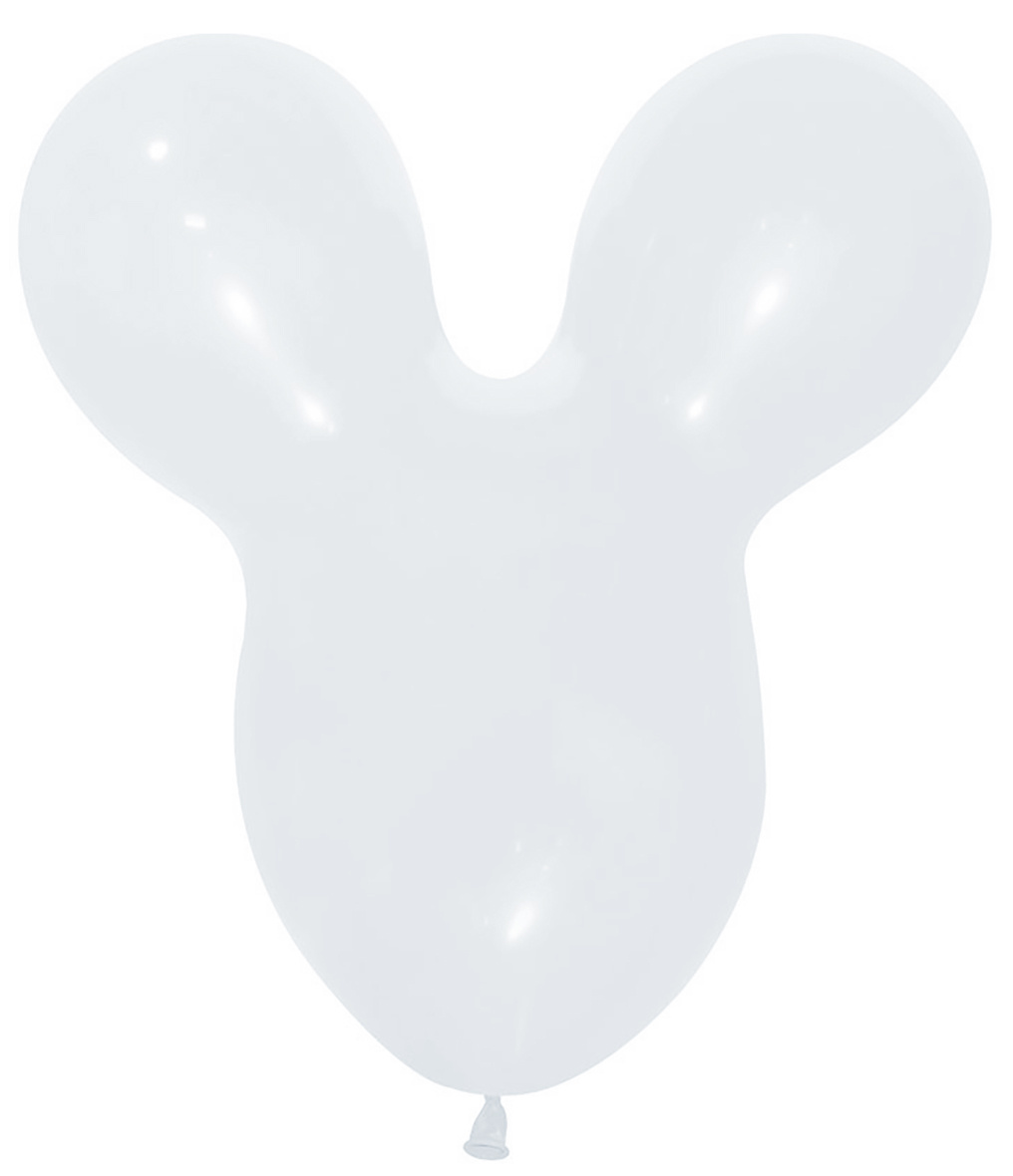 Mouse Head - White - 005 - 25 Stuks