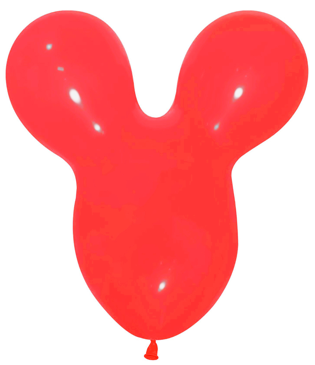 Mouse Head - Red - 015 - 25 Stuks