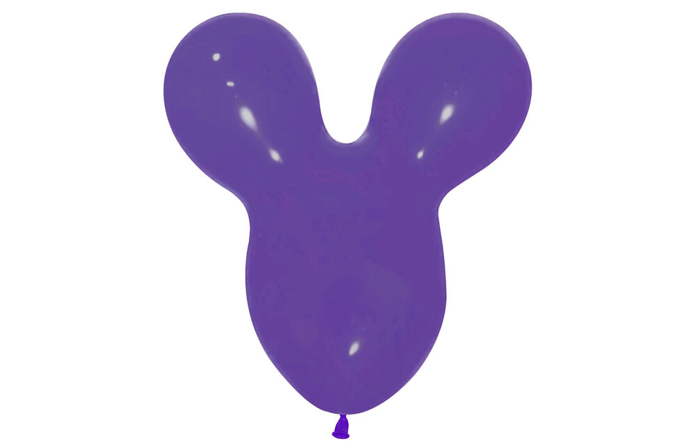 Mouse Head - Violet - 051 - 25 pieces