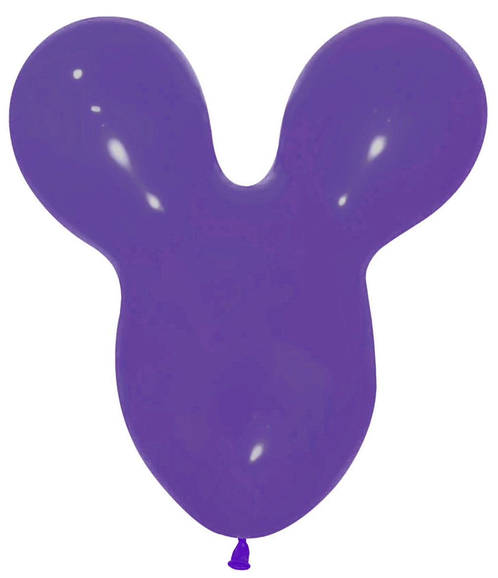 Mouse Head - Violet - 051 - 25 pieces