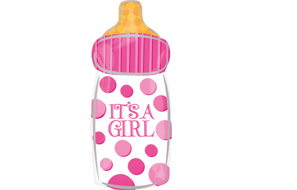 It's A Girl Baby Bottle - 25cm x 58cm - Anagram