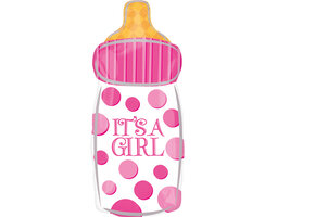 It's A Girl Baby Bottle - 25cm x 58cm - Anagram
